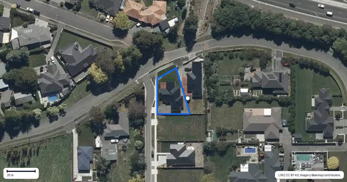 Property context map for 1 Gulati Lane, Mairehau, Christchurch