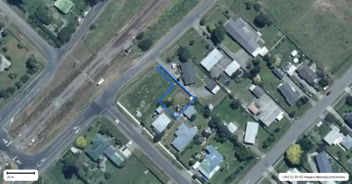 Property context map for 4 Matipo Street, Tokomaru, Palmerston North