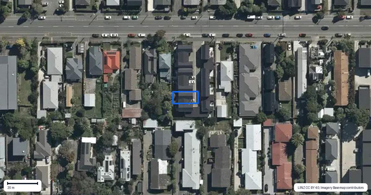 Property context map for 5/390 Gloucester Street, Linwood, Christchurch