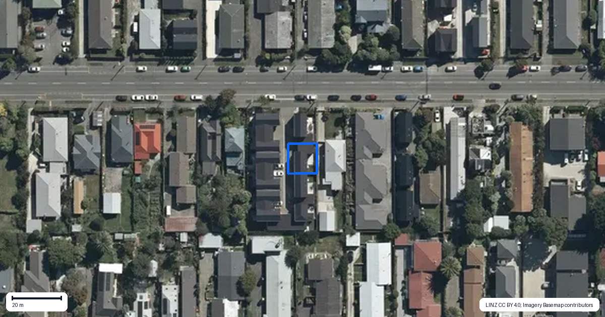 Property context map for 9/390 Gloucester Street, Linwood, Christchurch