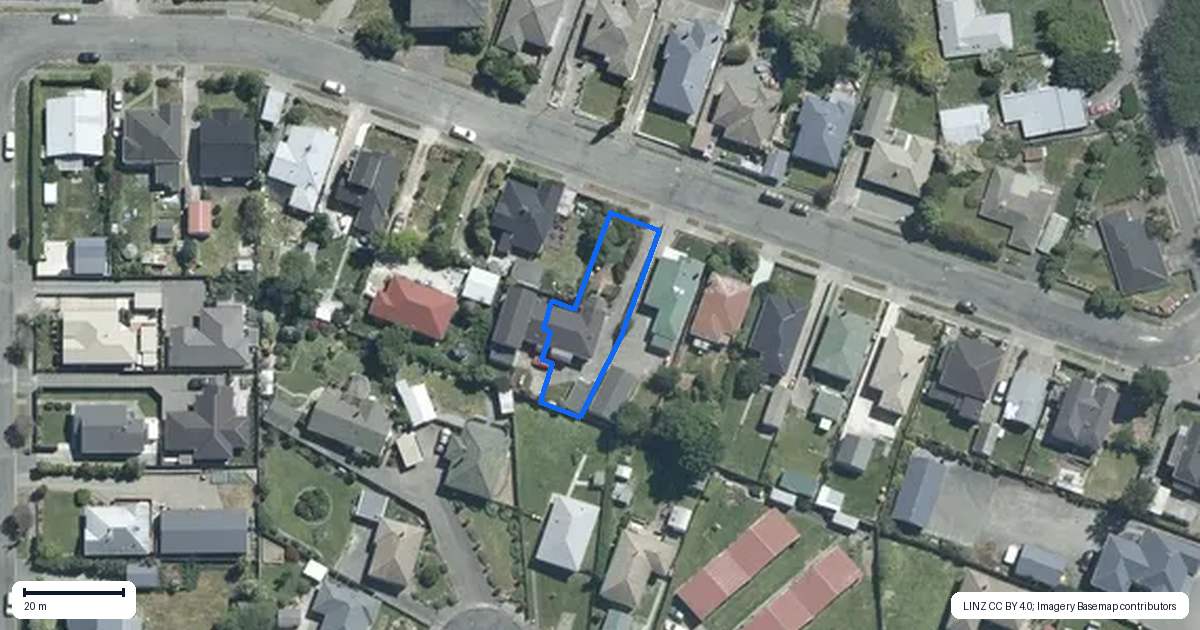 Property context map for 1/22 Marston Road, Kensington, Timaru