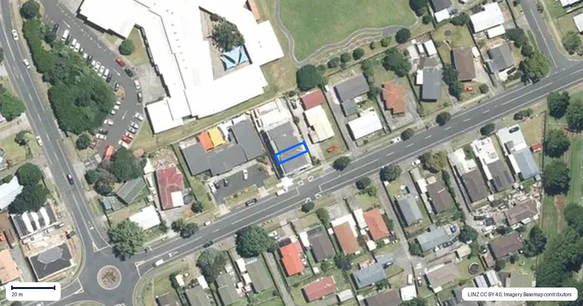 Property context map for 87B Palmers Road, Clendon Park, Auckland