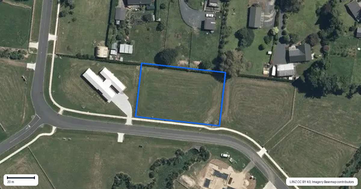 Property context map for 225 Hudson Street, Pirongia