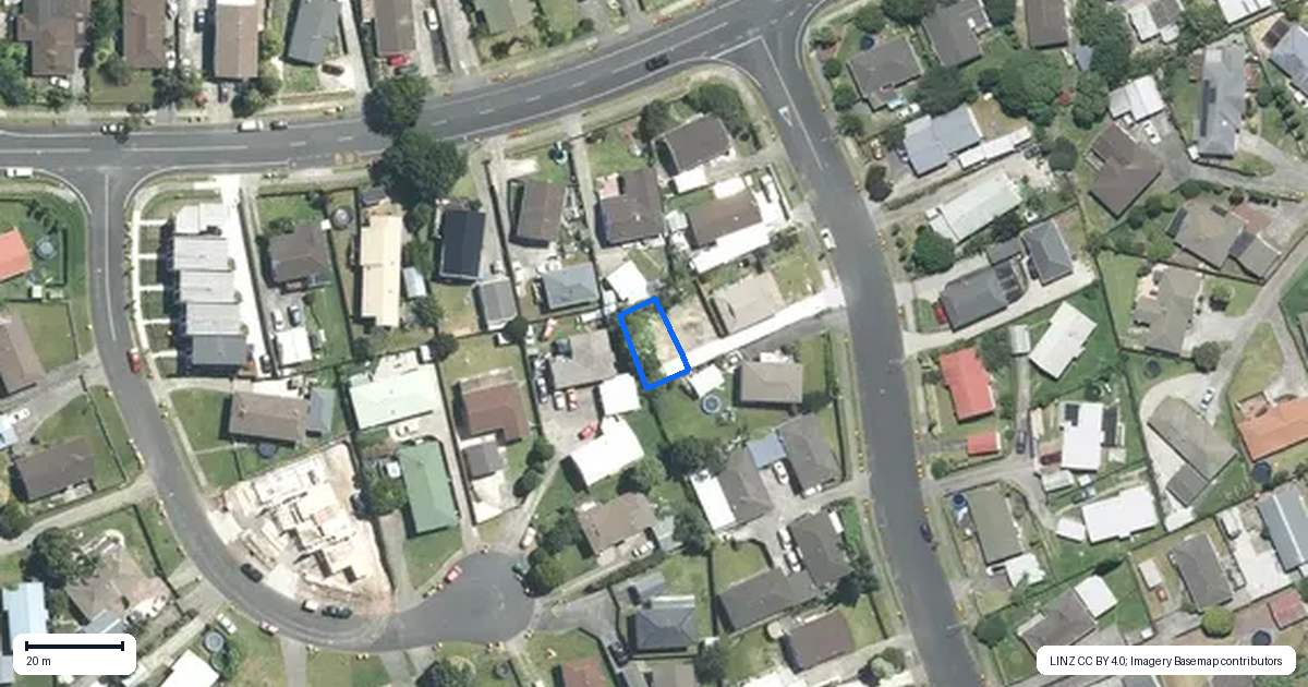 Property context map for 38B Limond Street, Randwick Park, Auckland