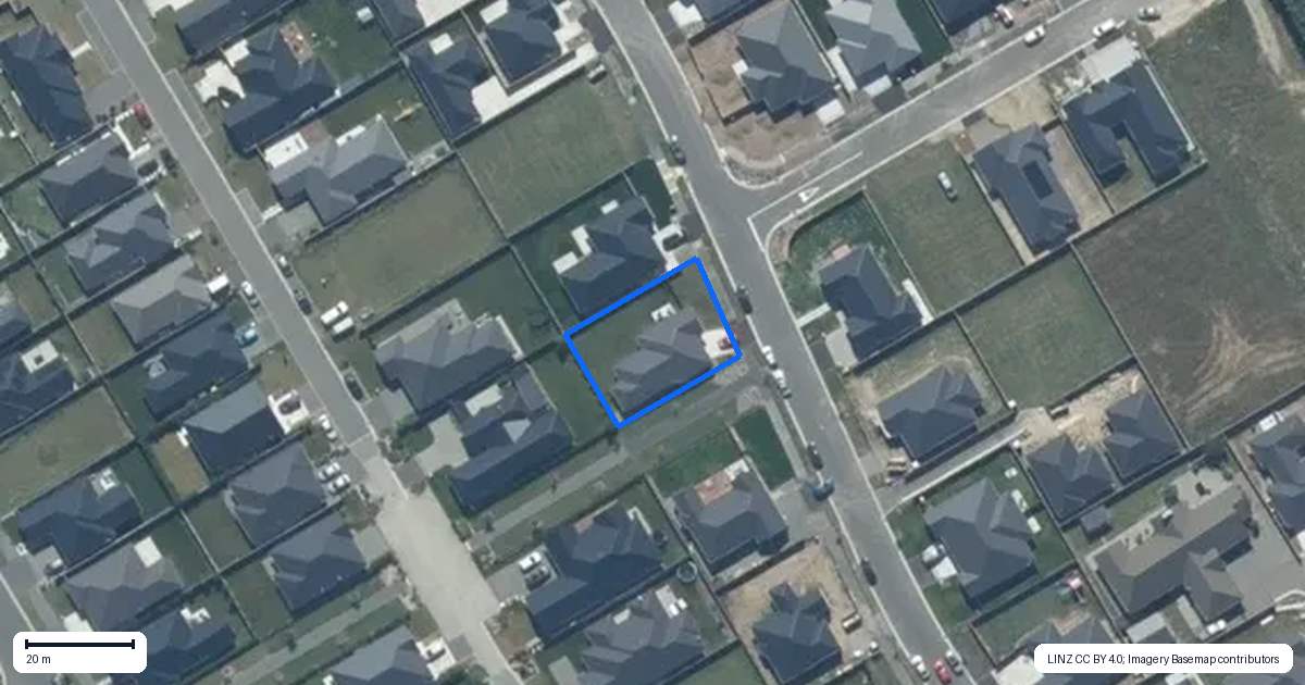 Property context map for 13 Radar Drive, Rolleston