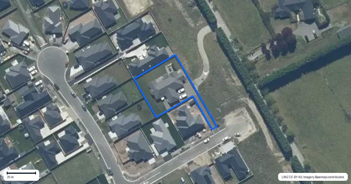 Property context map for 7 Astoria Street, Rolleston