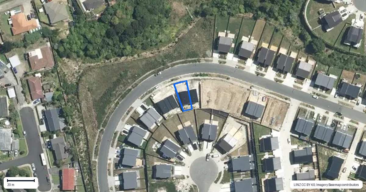 Property context map for 52B Crestview Rise, Papakura