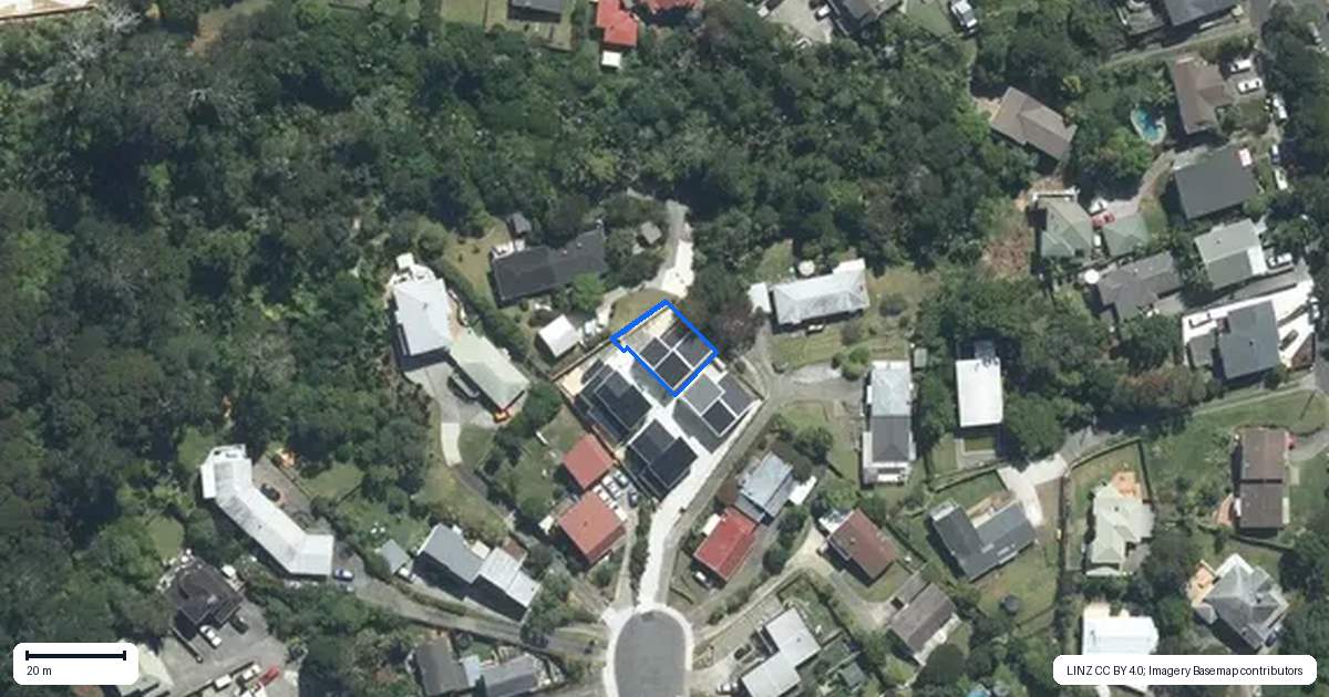 Property context map for 25C Capilano Place, Glenfield, Auckland