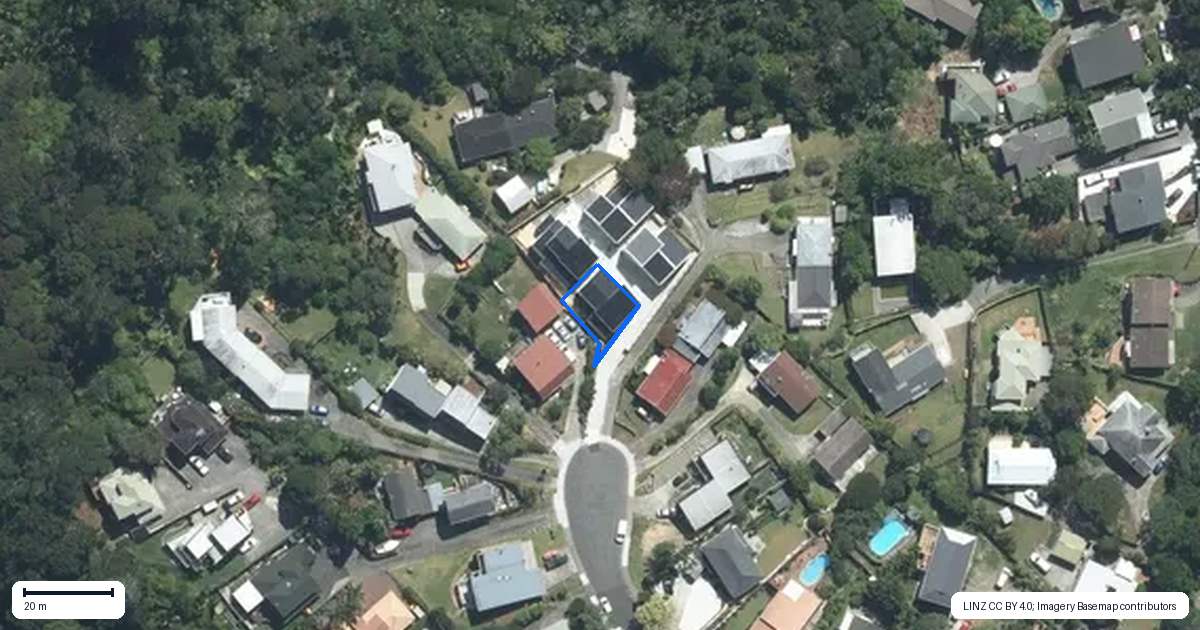 Property context map for 25A Capilano Place, Glenfield, Auckland