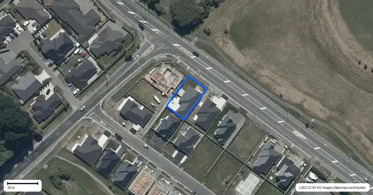 Property context map for 7 Samantha Lawry Road, Hornby, Christchurch
