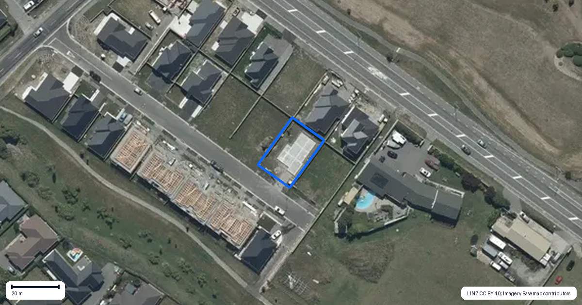 Property context map for 17 Samantha Lawry Road, Hornby, Christchurch