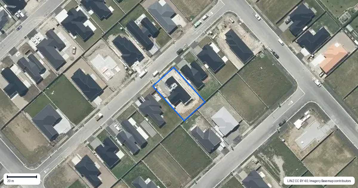Property context map for 7 Vercoe Street, Elgin, Ashburton