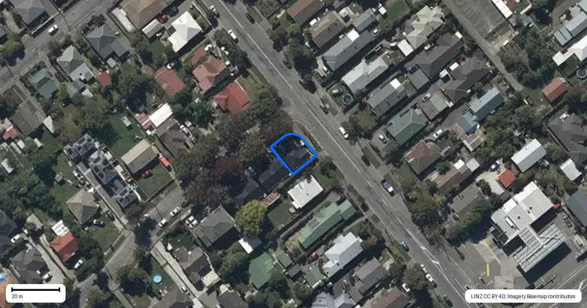 Property context map for 193 Selwyn Street, Spreydon, Christchurch