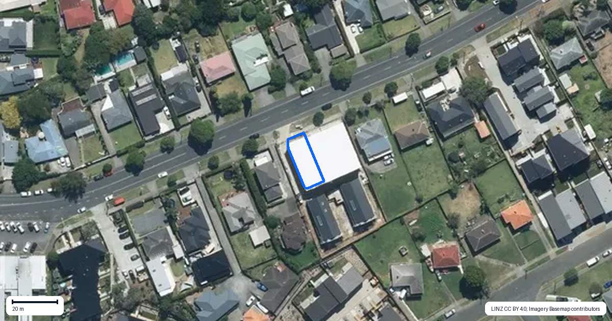 Property context map for 161A West Tamaki Road, Glen Innes, Auckland