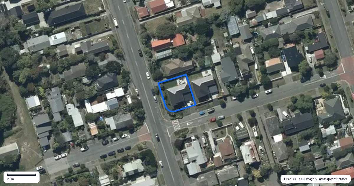 Property context map for 46 Jellicoe Street, South New Brighton, Christchurch