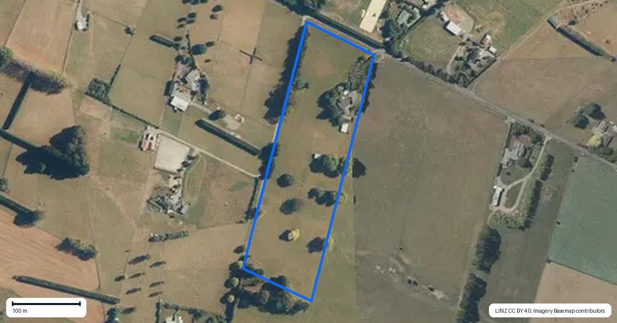 Property context map for 203 West Bush Road, Upper Plain, Masterton