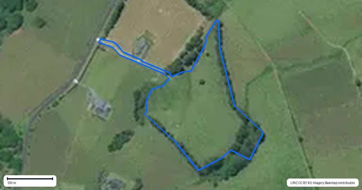 Property context map for 194 Showground Road, Waimate North, Kerikeri