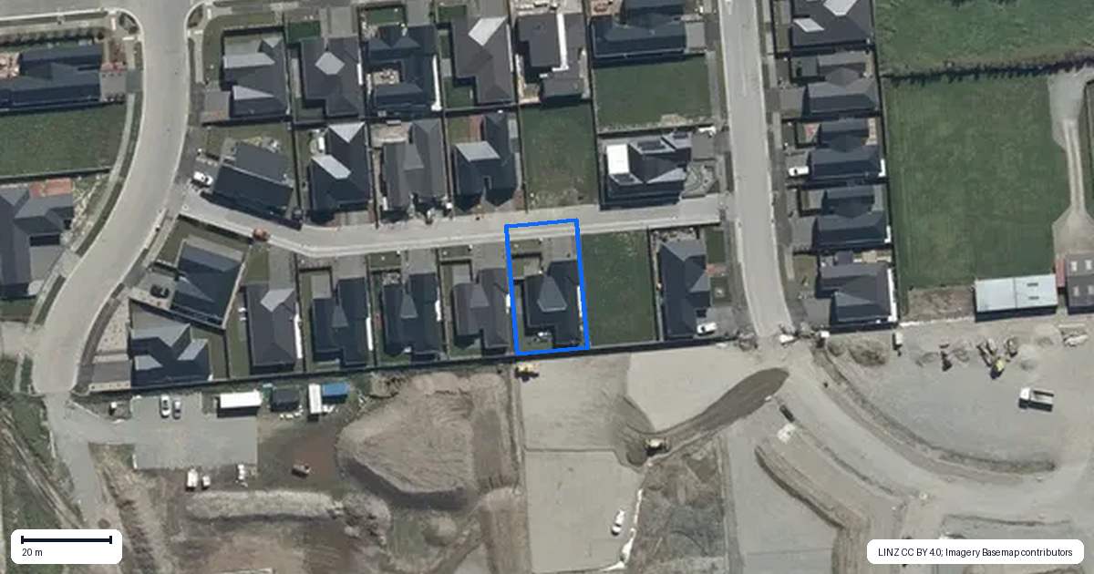 Property context map for 10 Rakau Lane, Casebrook, Christchurch