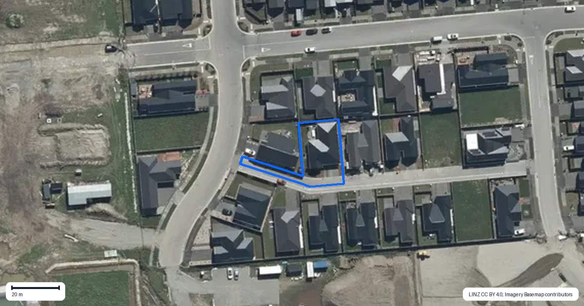 Property context map for 3 Rakau Lane, Casebrook, Christchurch