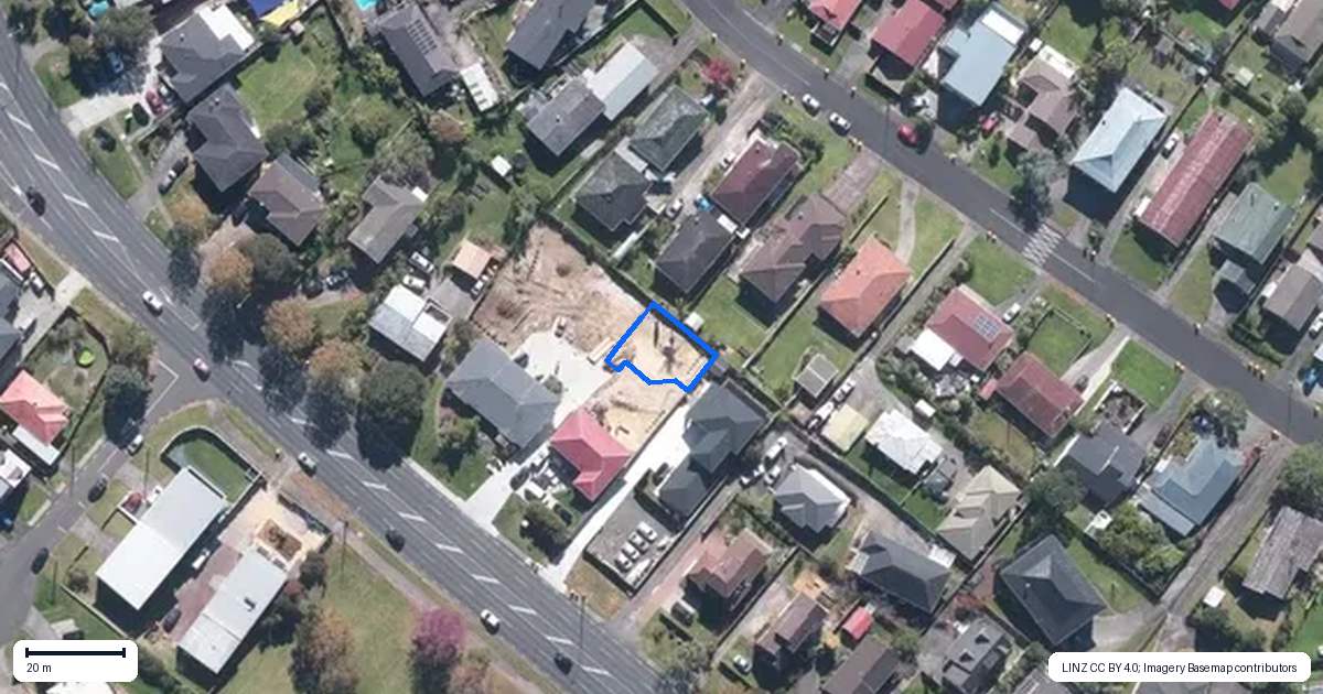 Property context map for 4237B Great North Road, Glendene, Auckland