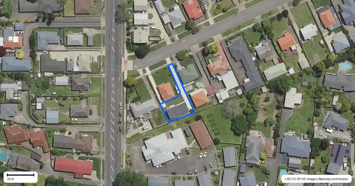 Property context map for 77A Salonika Street, Whakatane