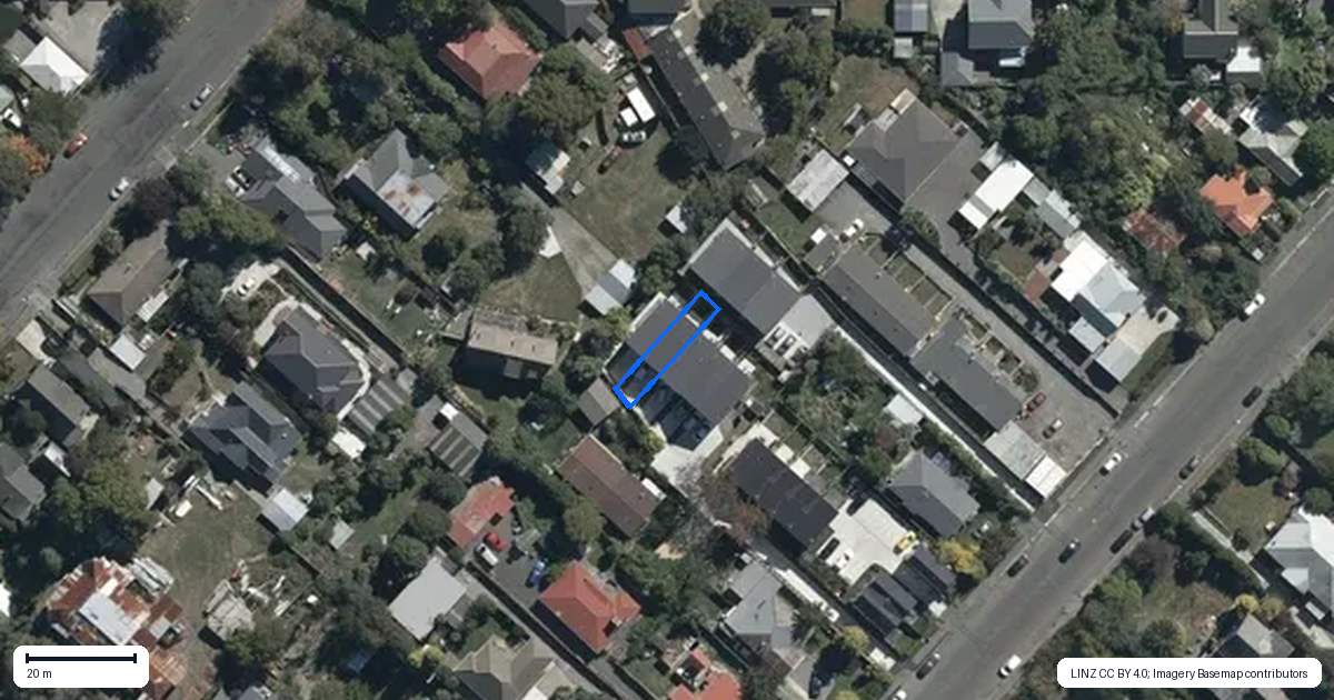 Property context map for 4/189A England Street, Linwood, Christchurch