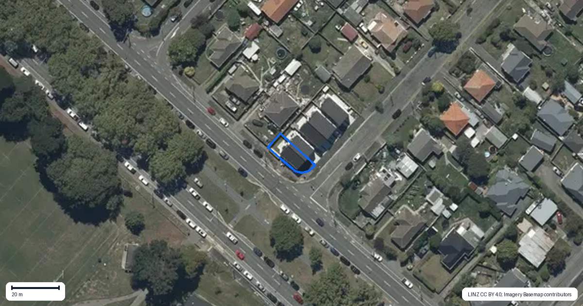 Property context map for 317 Linwood Avenue, Linwood, Christchurch