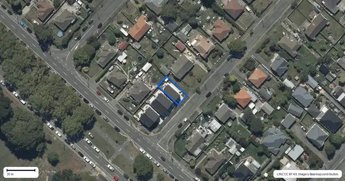 Property context map for 1D Thomas Street, Linwood, Christchurch