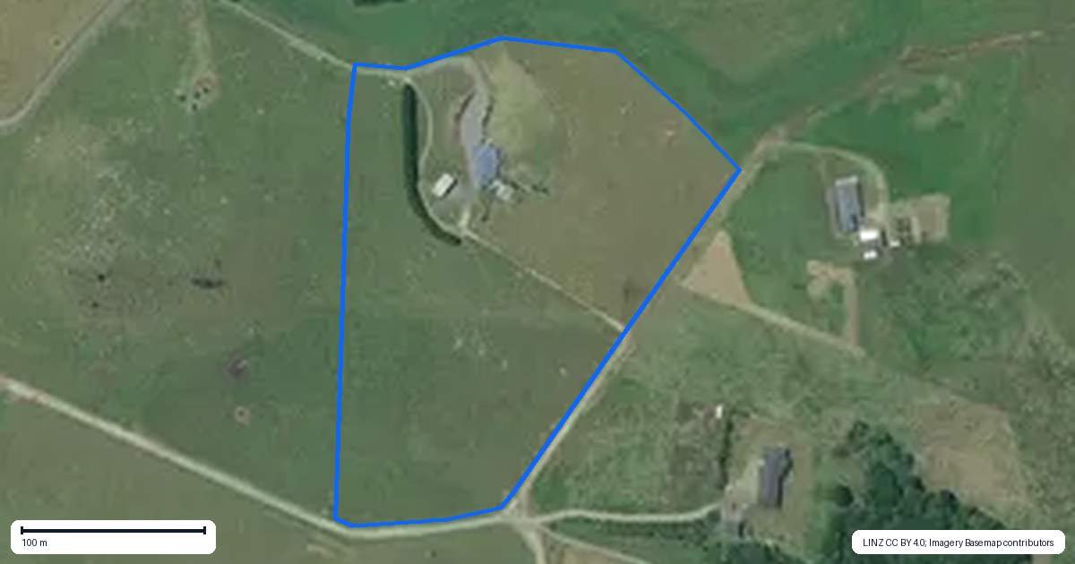 Property context map for 1736B Waiare Road, Okaihau