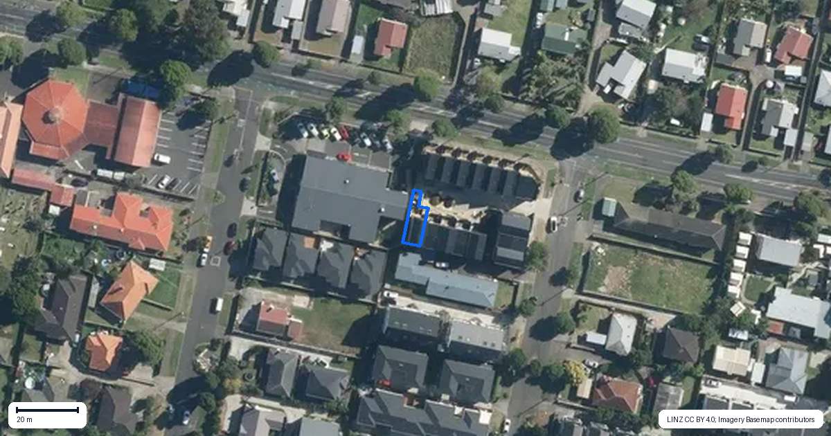 Property context map for 8/1 Holland Avenue, Point England, Auckland