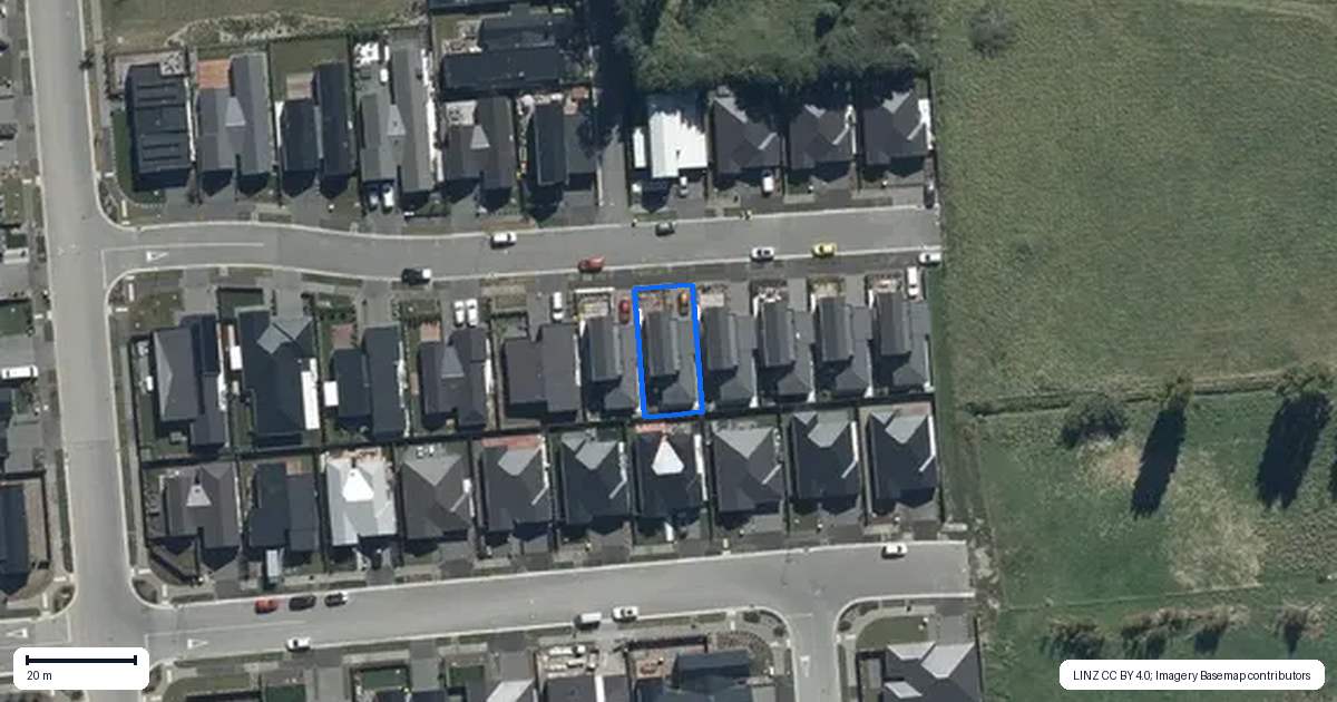 Property context map for 37 Collies Road, Casebrook, Christchurch