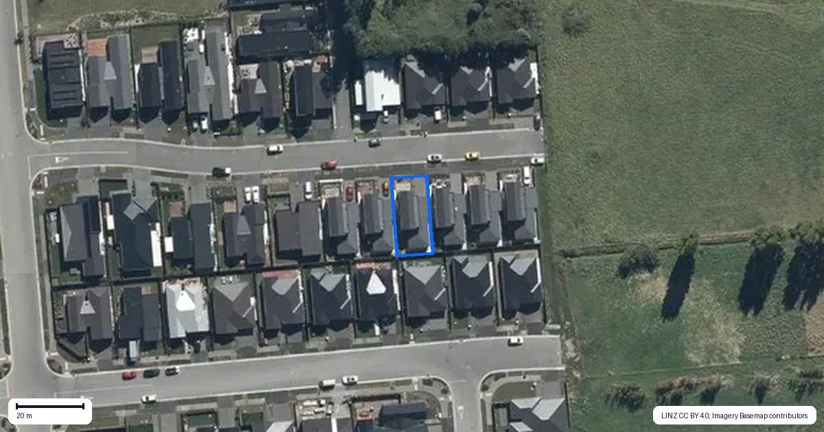 Property context map for 35 Collies Road, Casebrook, Christchurch
