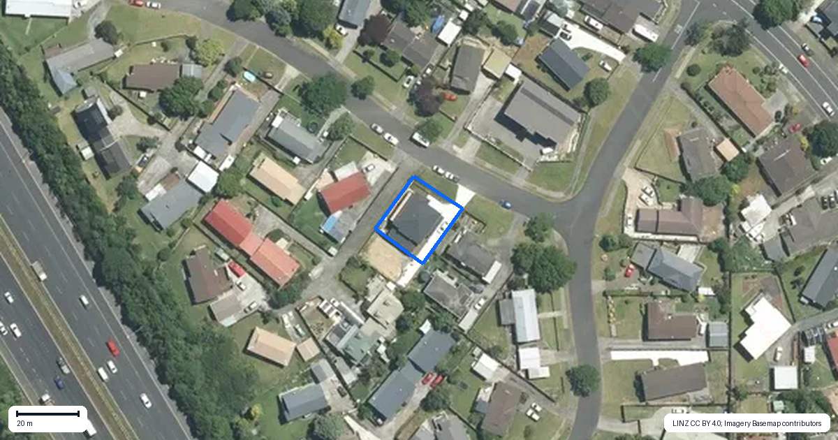 Property context map for 6A Leven Lane, Totara Heights, Auckland