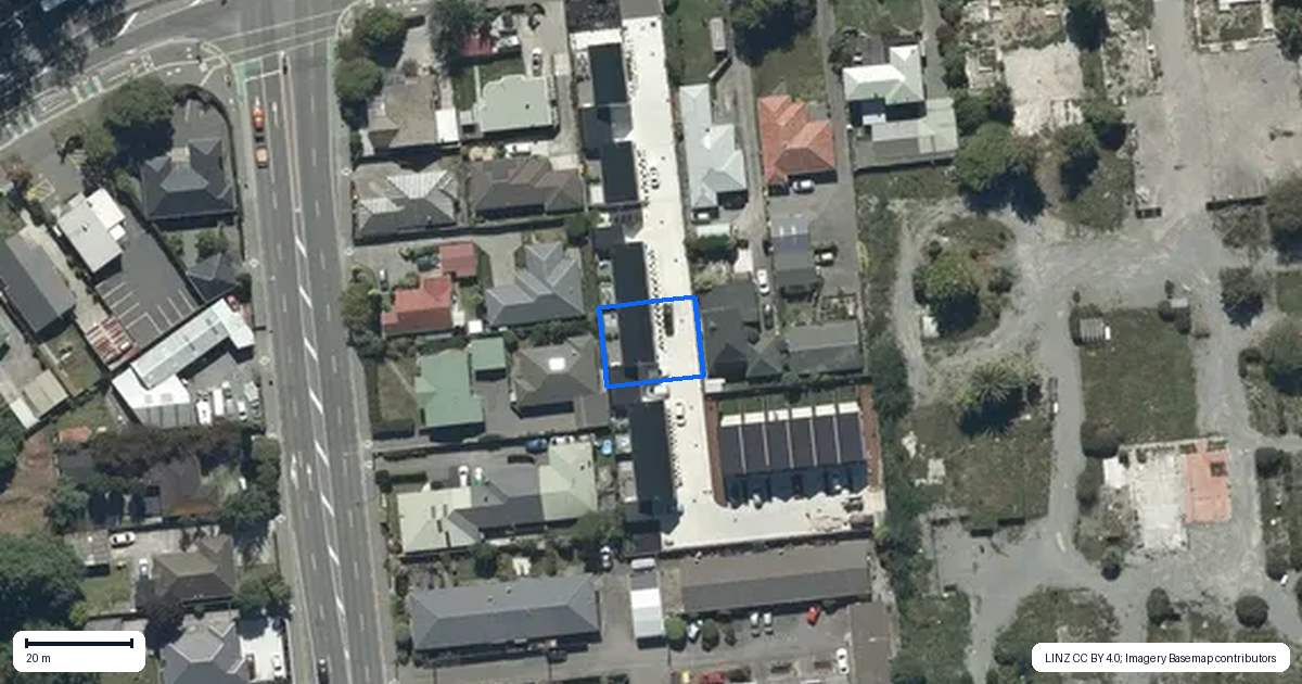 Property context map for 4/29 Main South Road, Sockburn, Christchurch