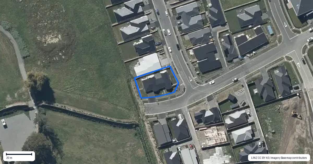 Property context map for 1 Eccles Place, Halswell, Christchurch