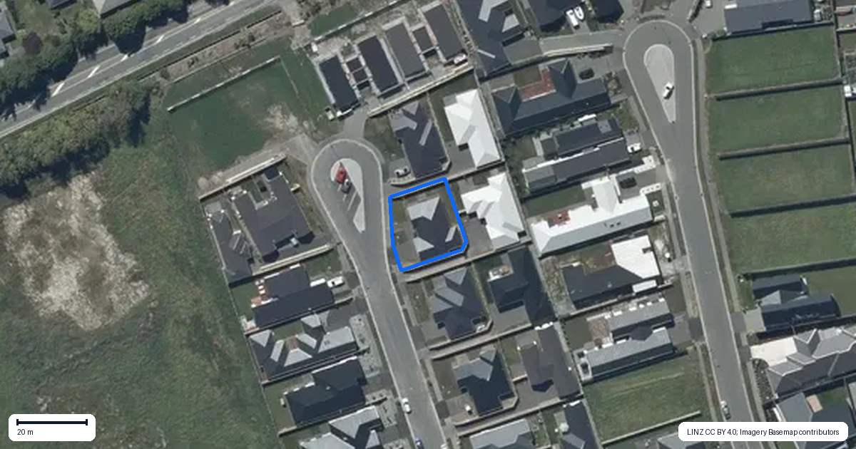 Property context map for 20 Eccles Place, Halswell, Christchurch