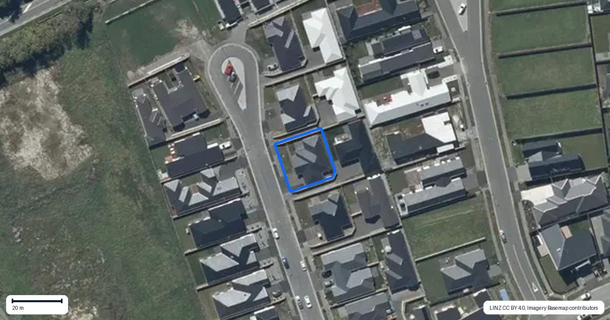 Property context map for 16 Eccles Place, Halswell, Christchurch