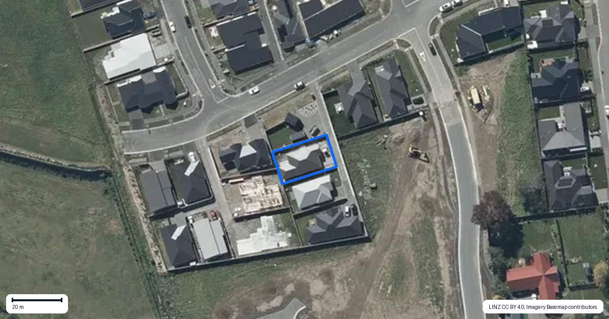 Property context map for 13 Glendore Drive, Halswell, Christchurch