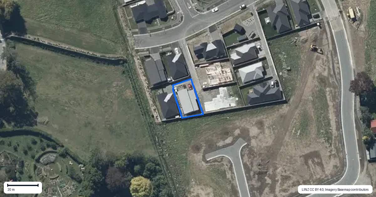 Property context map for 23 Glendore Drive, Halswell, Christchurch