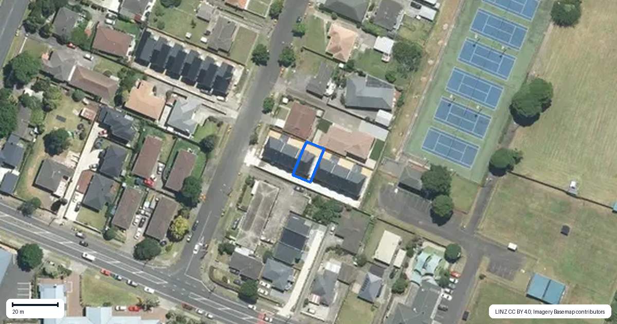 Property context map for 1C Frances Street, Manurewa, Auckland