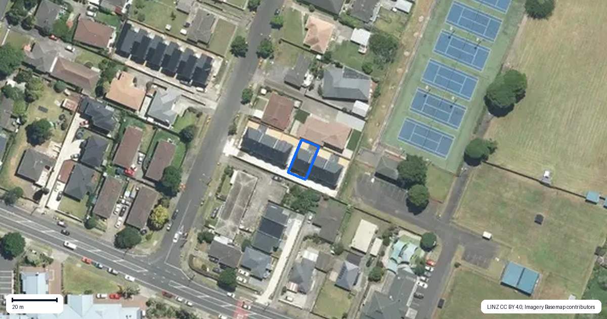 Property context map for 1D Frances Street, Manurewa, Auckland