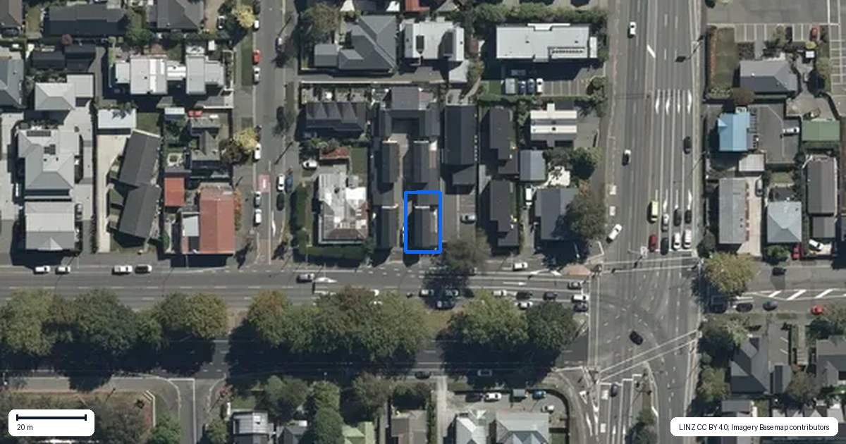 Property context map for 2/333 Bealey Avenue, Christchurch Central, Christchurch