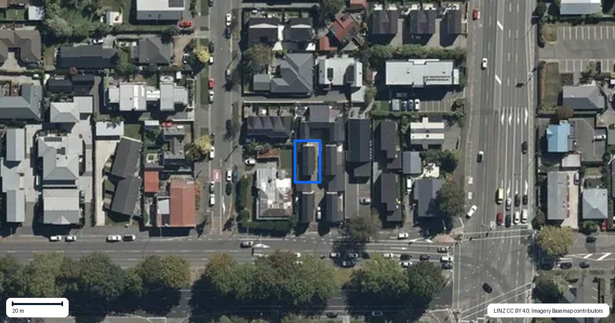 Property context map for 3/333 Bealey Avenue, Christchurch Central, Christchurch