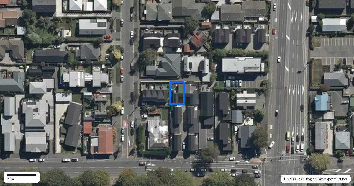 Property context map for 5/333 Bealey Avenue, Christchurch Central, Christchurch