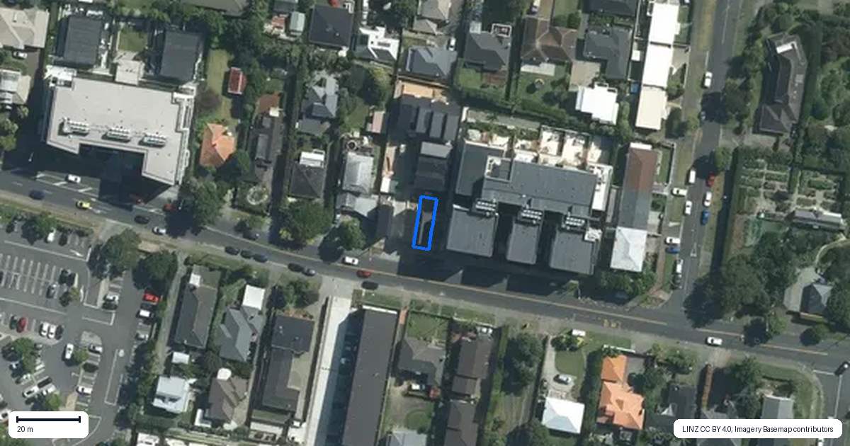 Property context map for 3/246 Kepa Road, Mission Bay, Auckland