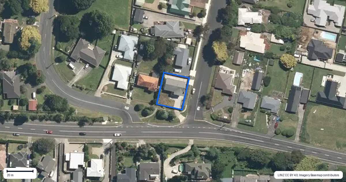 Property context map for 1589 Cambridge Road, Te Awamutu