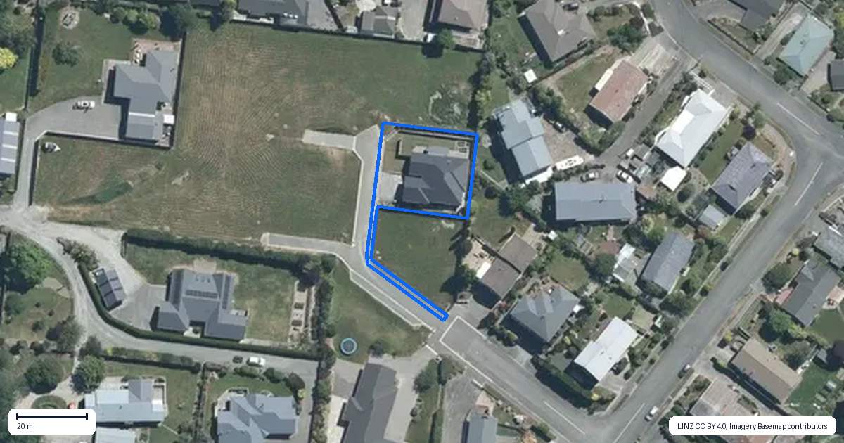 Property context map for 55 Balmoral Street, Marchwiel, Timaru