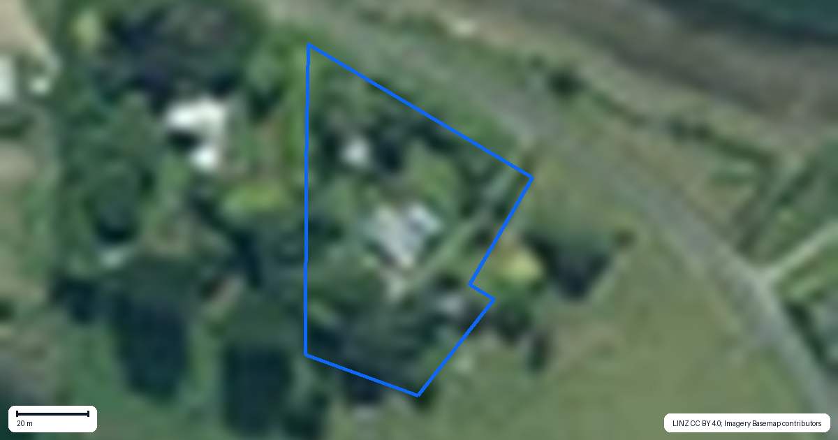 Property context map for 314 Pounawea Road, Owaka