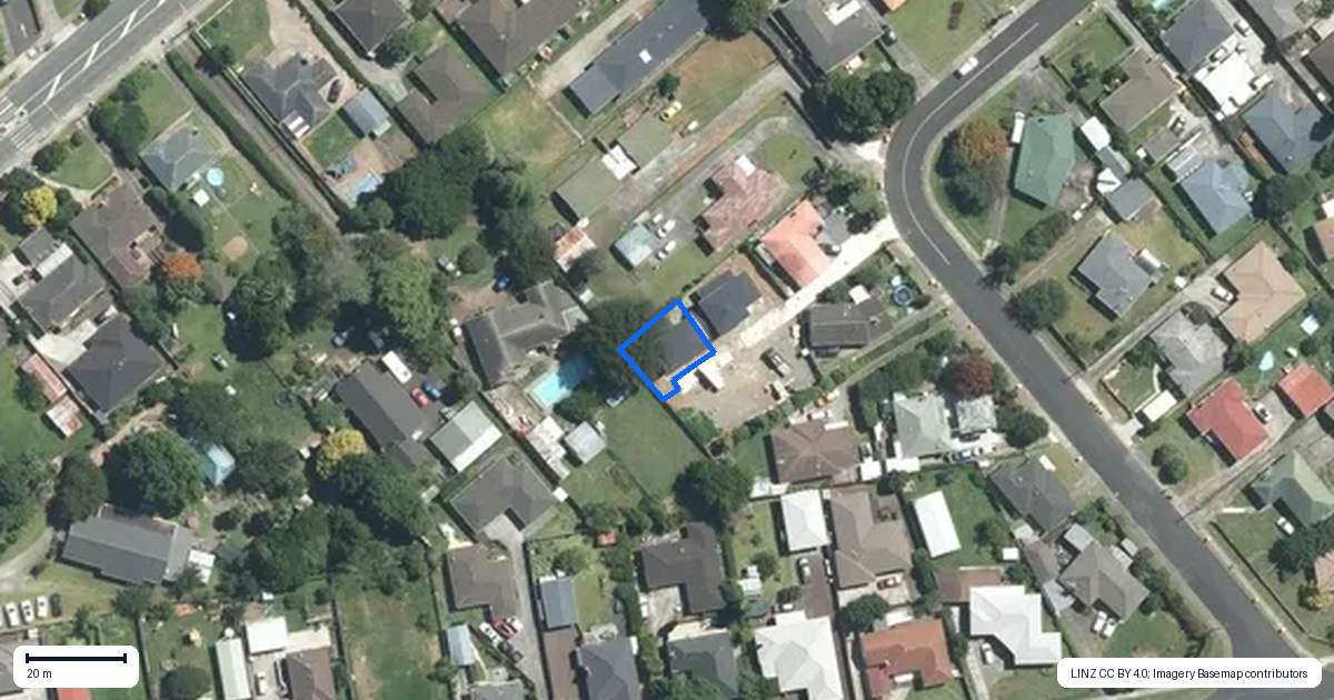 Property context map for 33B Edmund Hillary Avenue, Papakura