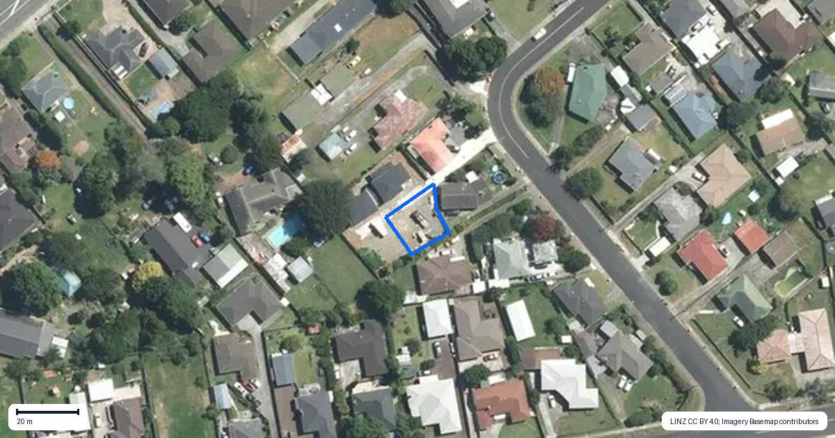 Property context map for 35A Edmund Hillary Avenue, Papakura